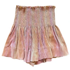 Caramel Pleat Swing Short