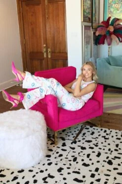 Queen Of Sparkles Sequin Face Pant