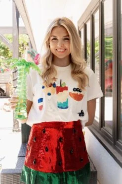 Rum, Wine, And Blueberry Tee