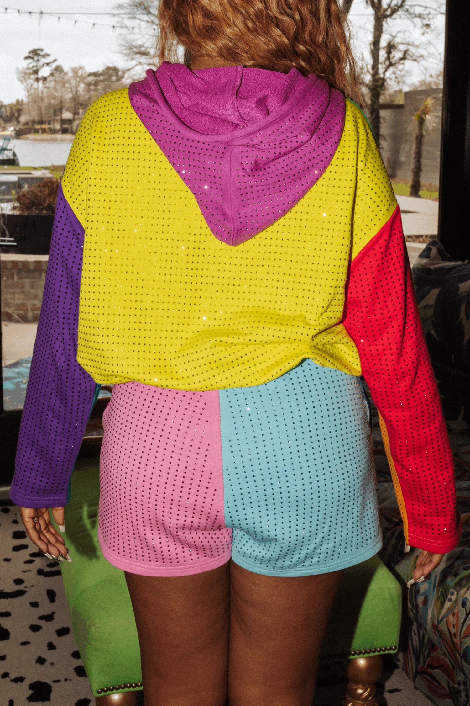 Colorblock Bling Short - Image 3
