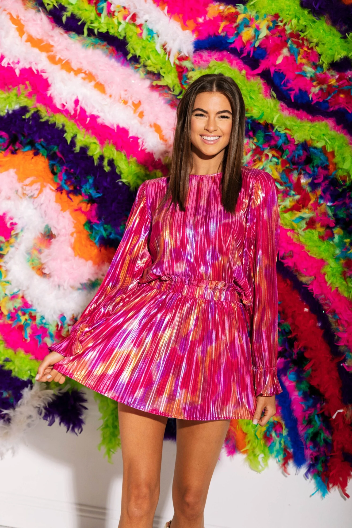 Queen Of Sparkles Swirl Pleat Skort - Image 4