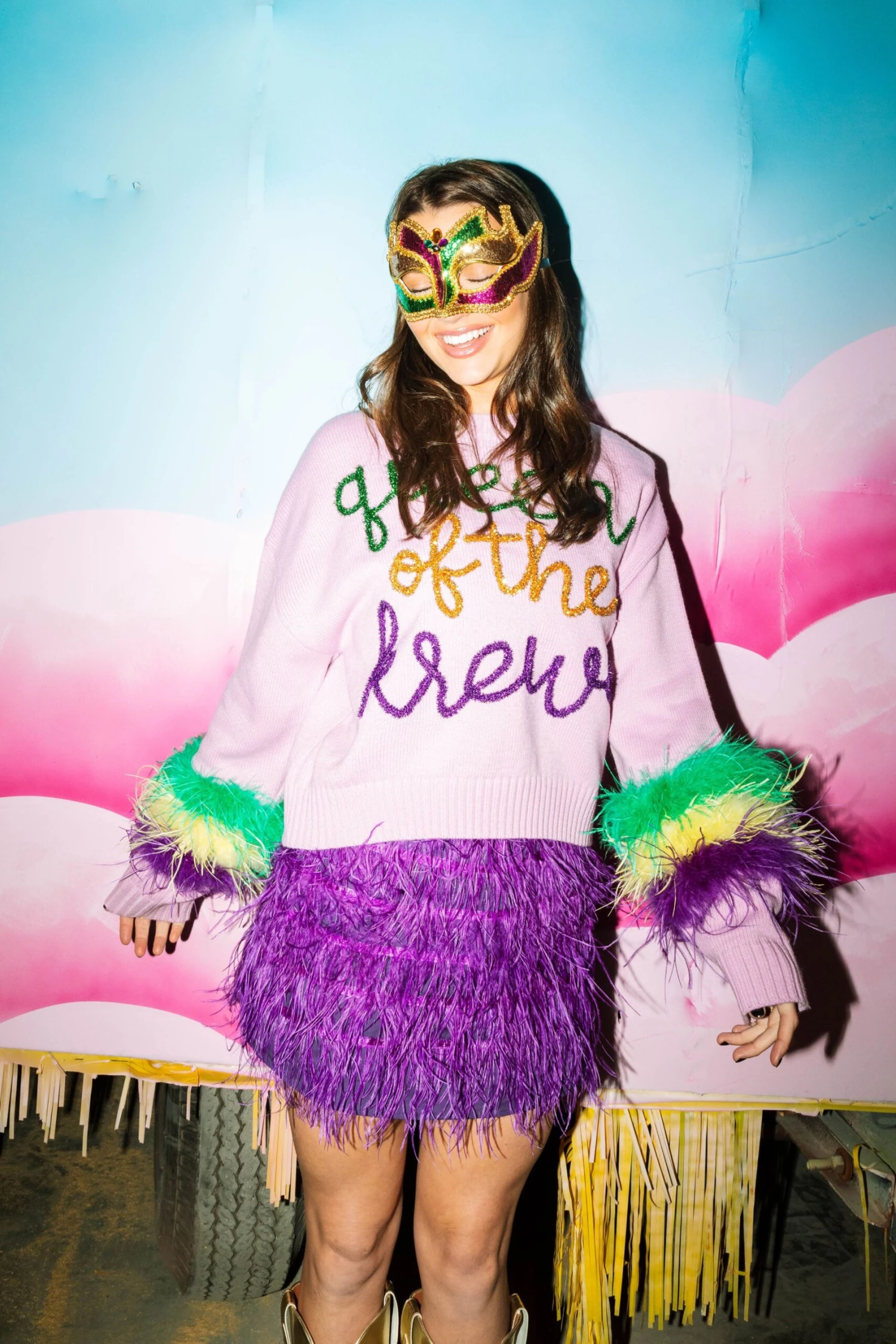 Lavender Queen Of The Krewe Sweater - Image 2