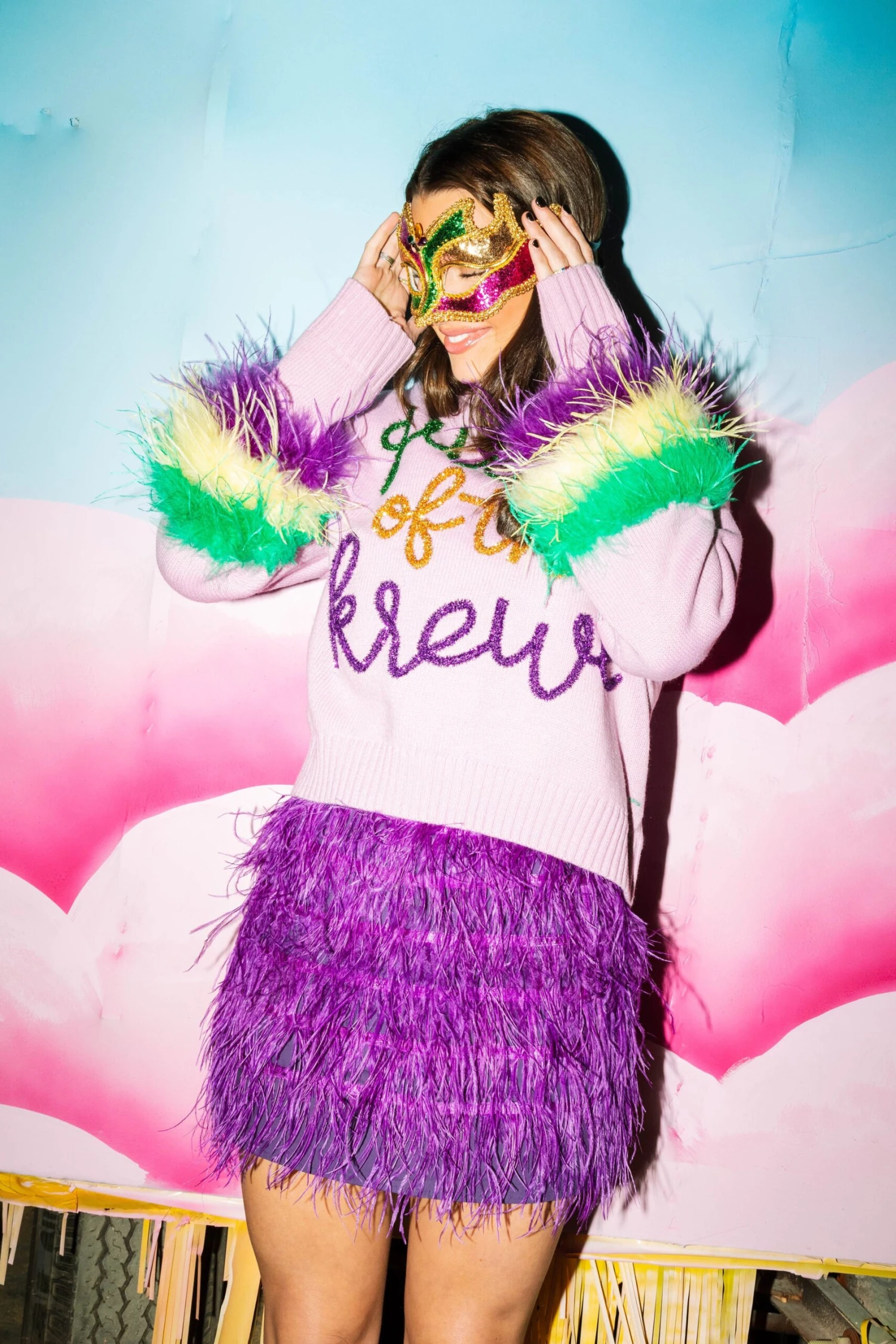 Lavender Queen Of The Krewe Sweater - Image 4