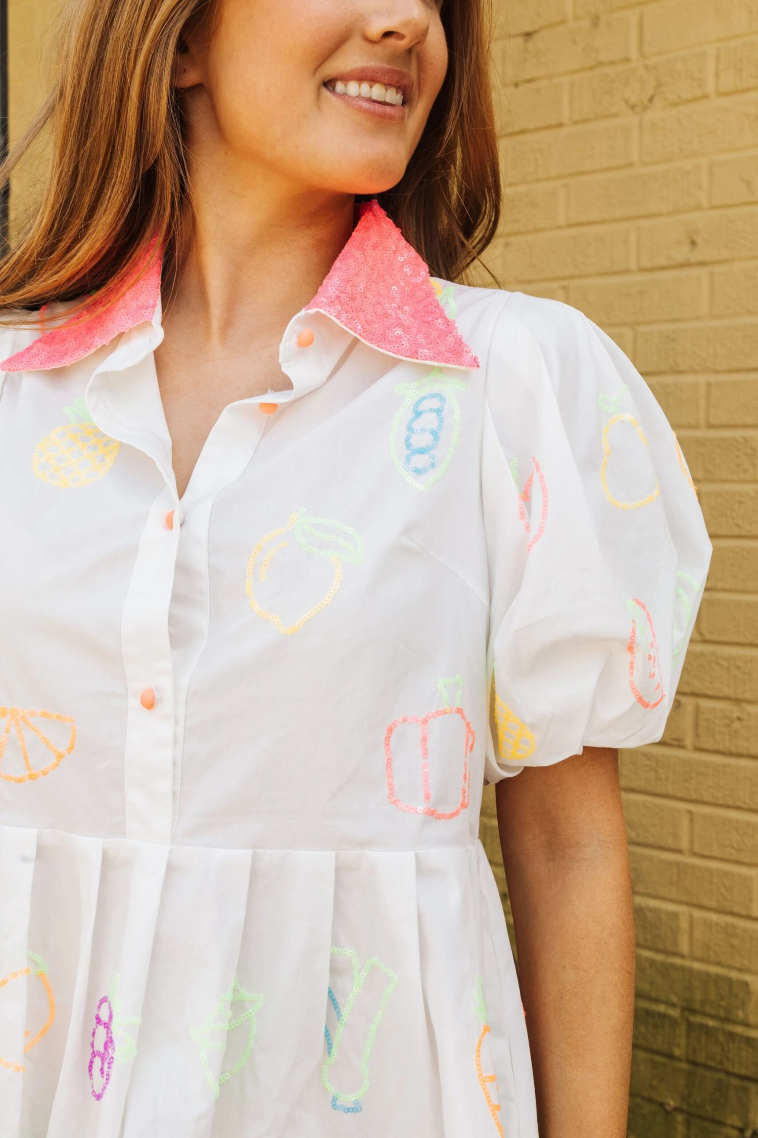 Queen Of Sparkles Neon Fruit Dress - Image 2