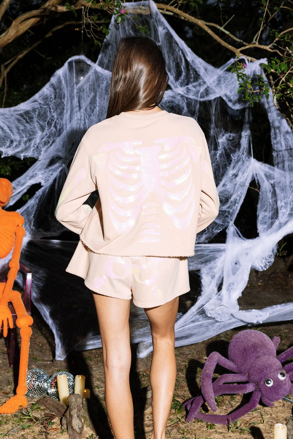 Nude Skeleton Shorts - Image 2