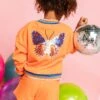 Queen Of Sparkles Kids Butterfly Back Sweatshirt
