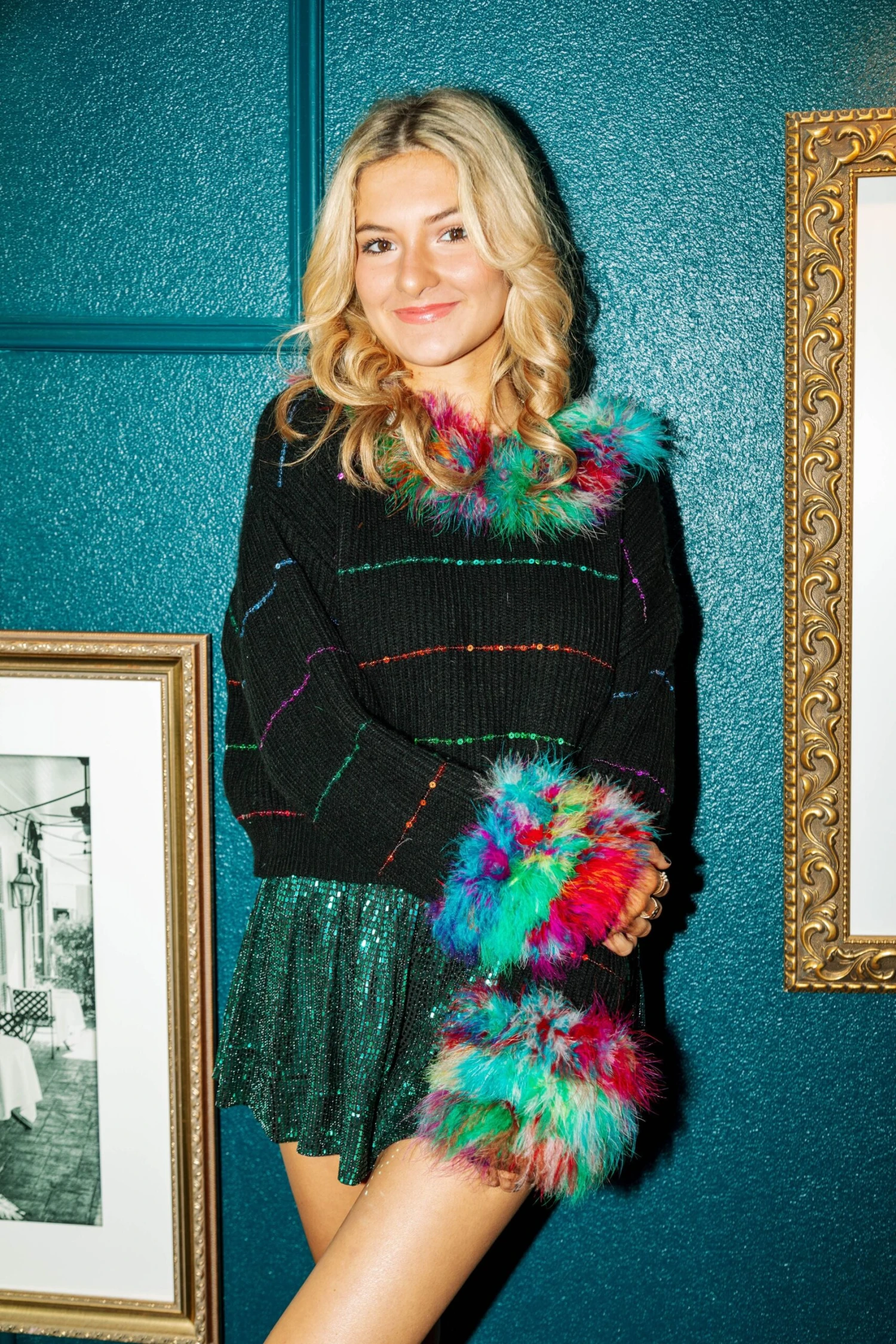 Emerald Disco Swing Shorts - Image 2