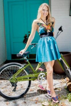 Queen Of Sparkles Butterfly Halter Dress