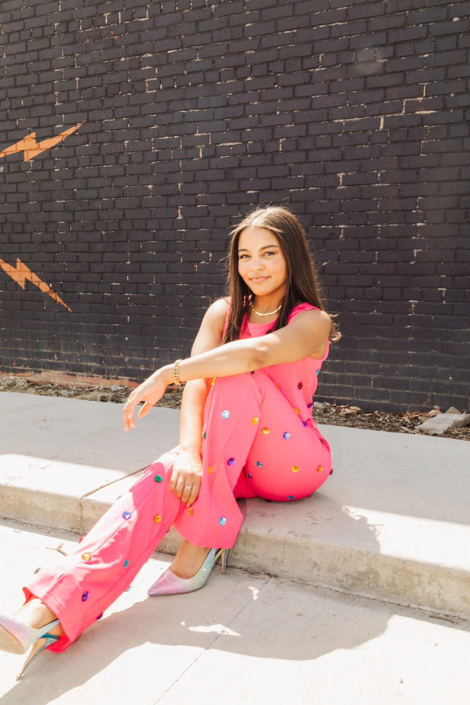 Queen Of Sparkles Candy Rhinestone Top - Image 2