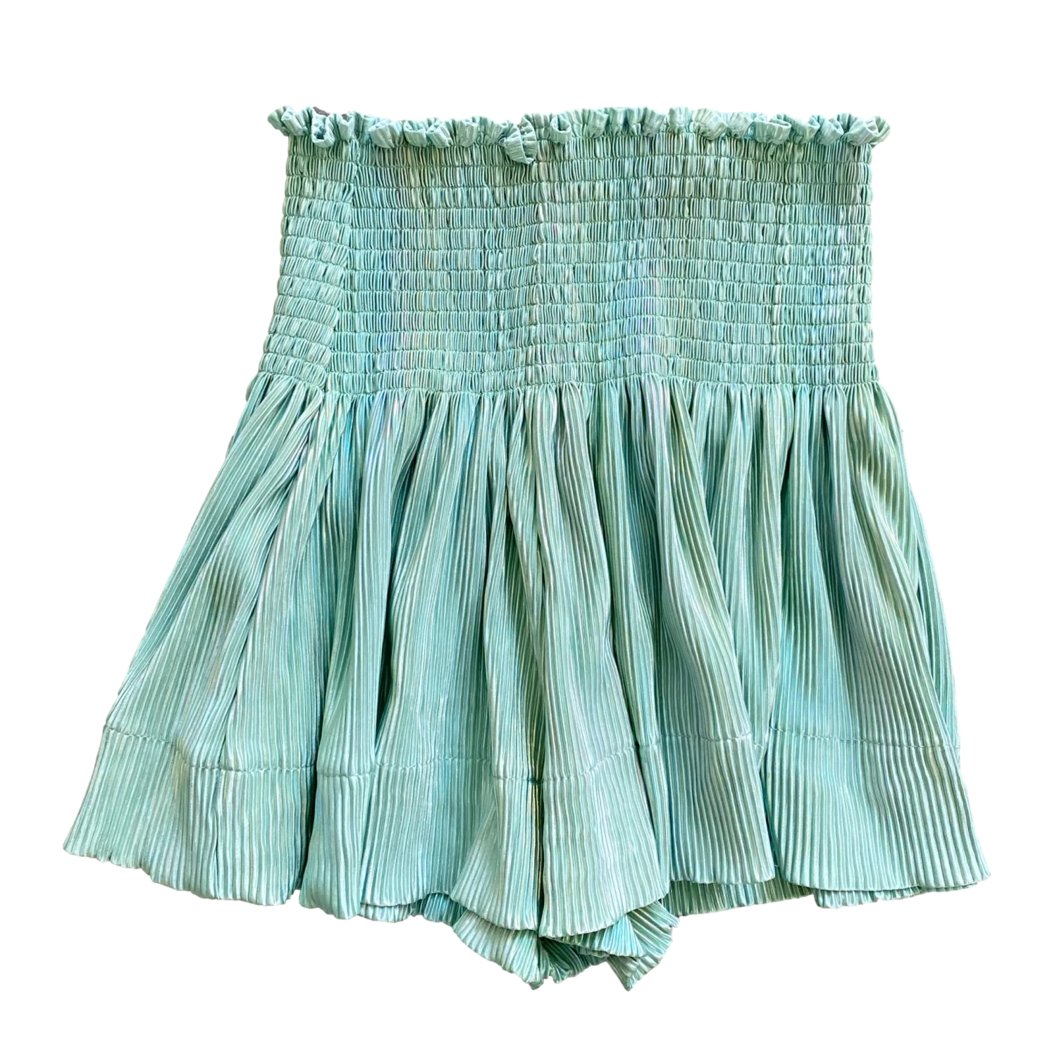 Mint Pleat Swing Short