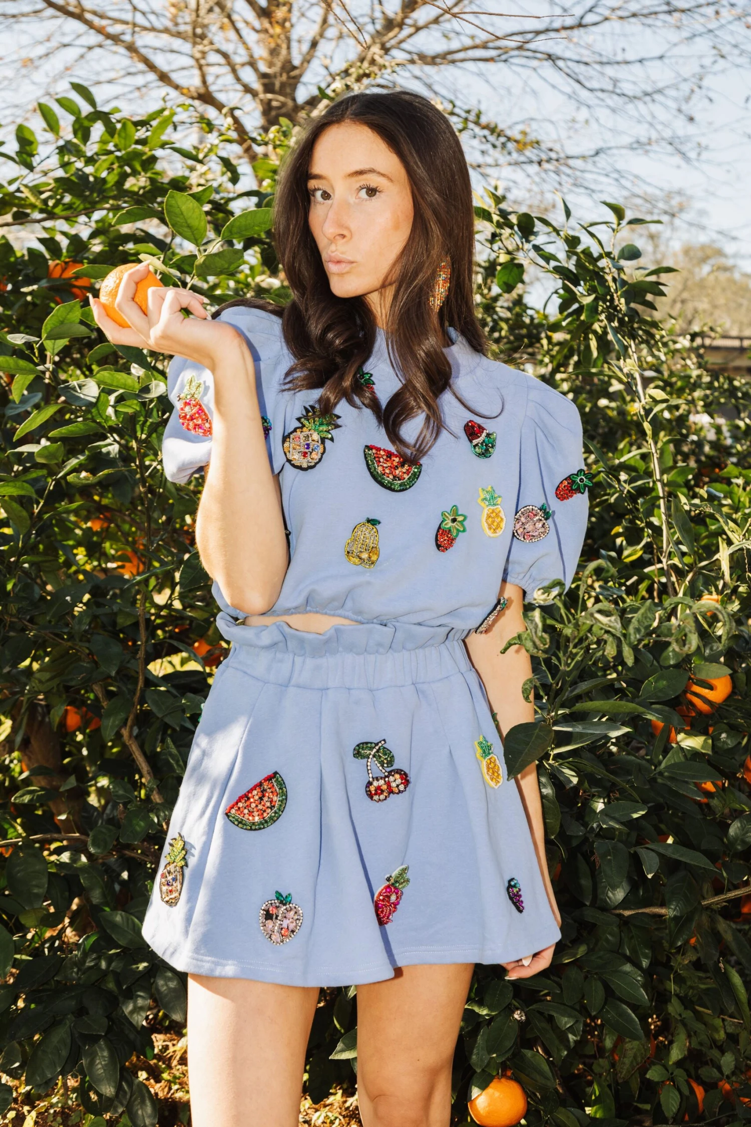 Queen Of Sparkles 3D Fruit Skort - Image 2