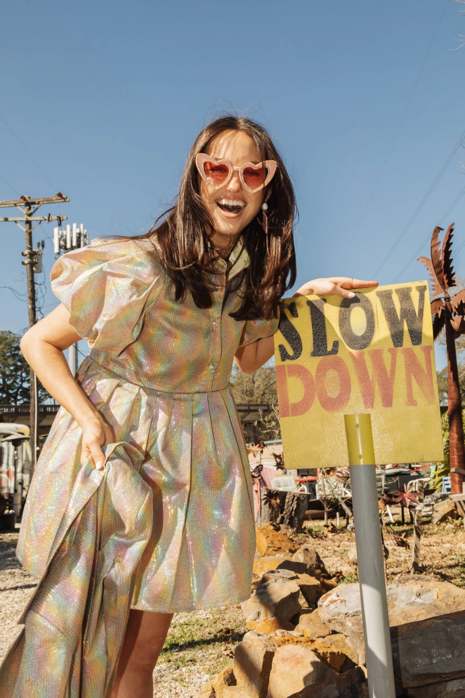 Queen Of Sparkles Gold Mini Sequin Collar Dress - Image 2