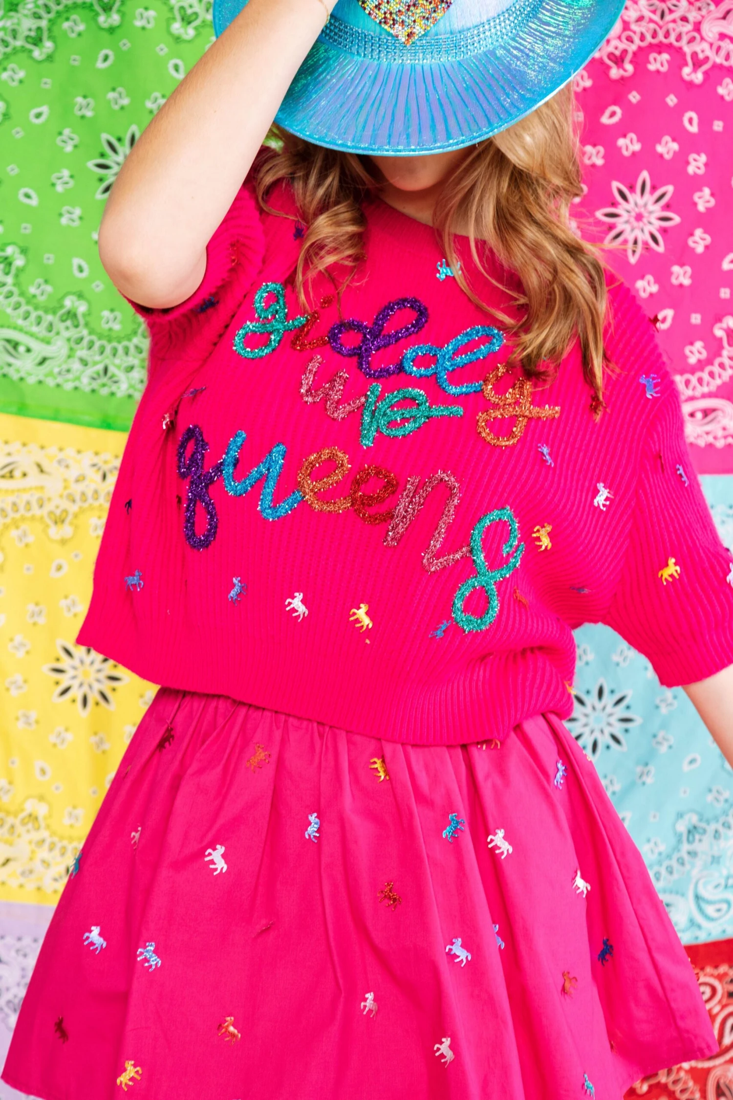 Queen Of Sparkles Giddy Up Queens Sweater - Image 2