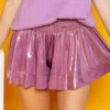 Queen Of Sparkles Purple/Gold Glitter Swing Short