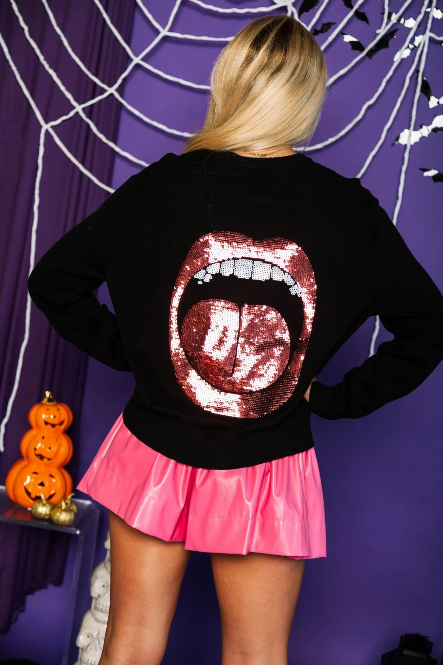 Queen Of Sparkles Scream Queen Sweater - Image 2