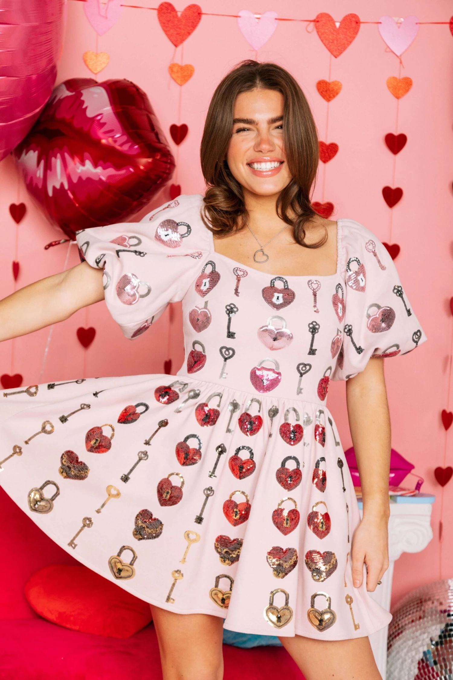 Queen Of Sparkles Key To Your Heart Dress - Image 2
