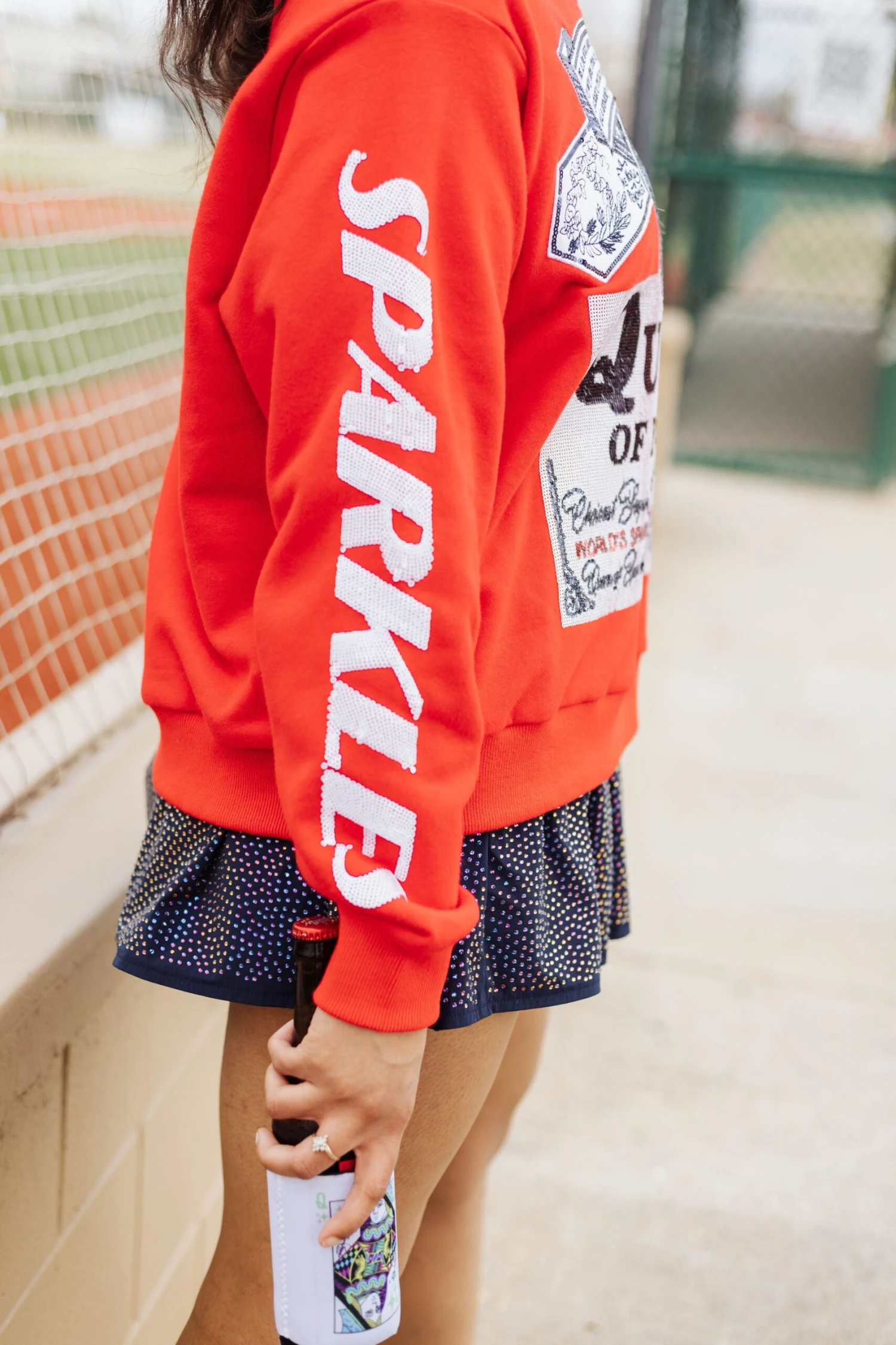 Queen Of Sparkles Queen Of Beers Sweatshirt - Image 4