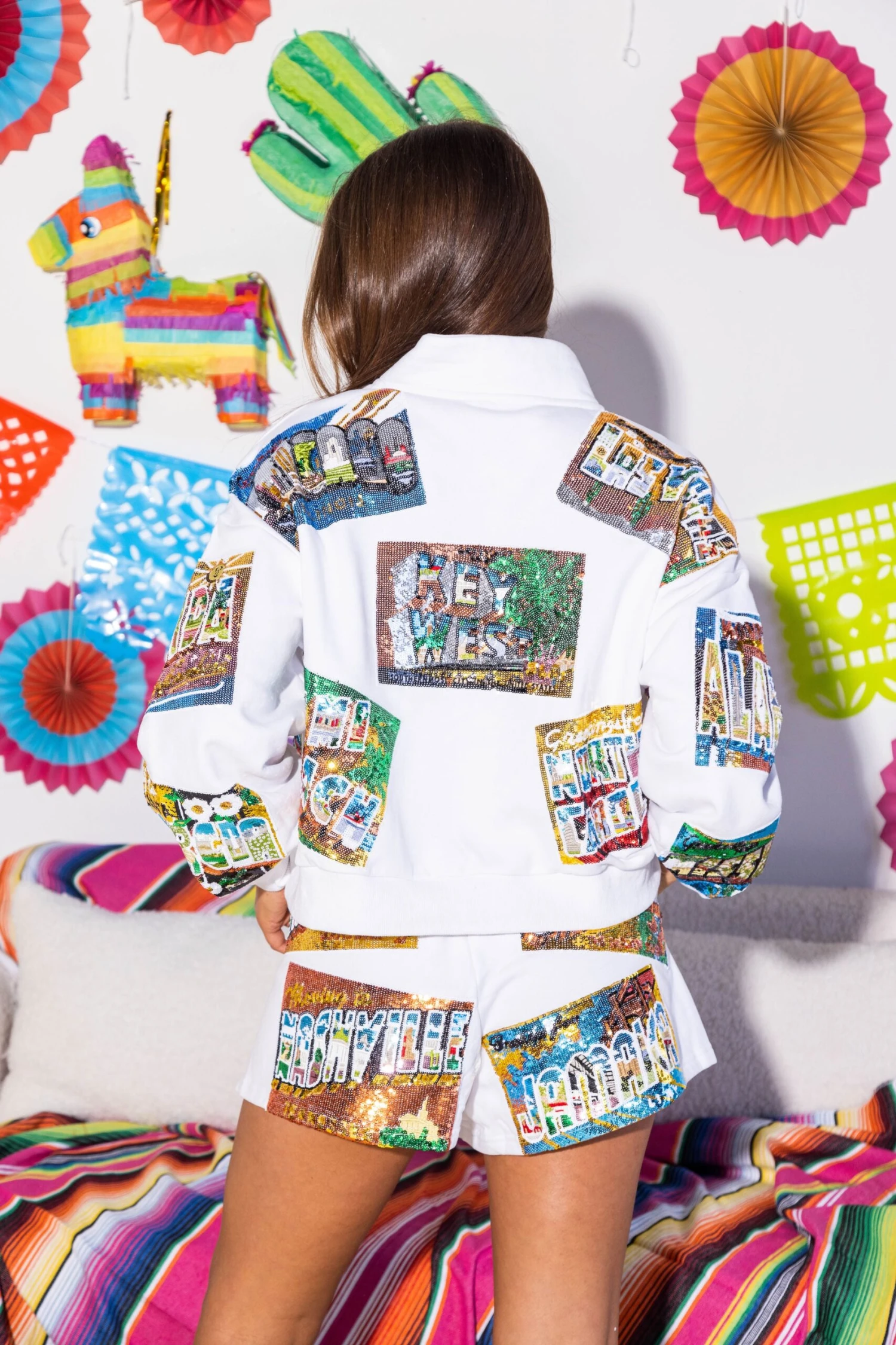 Queen Of Sparkles White Postcard Short - Image 4