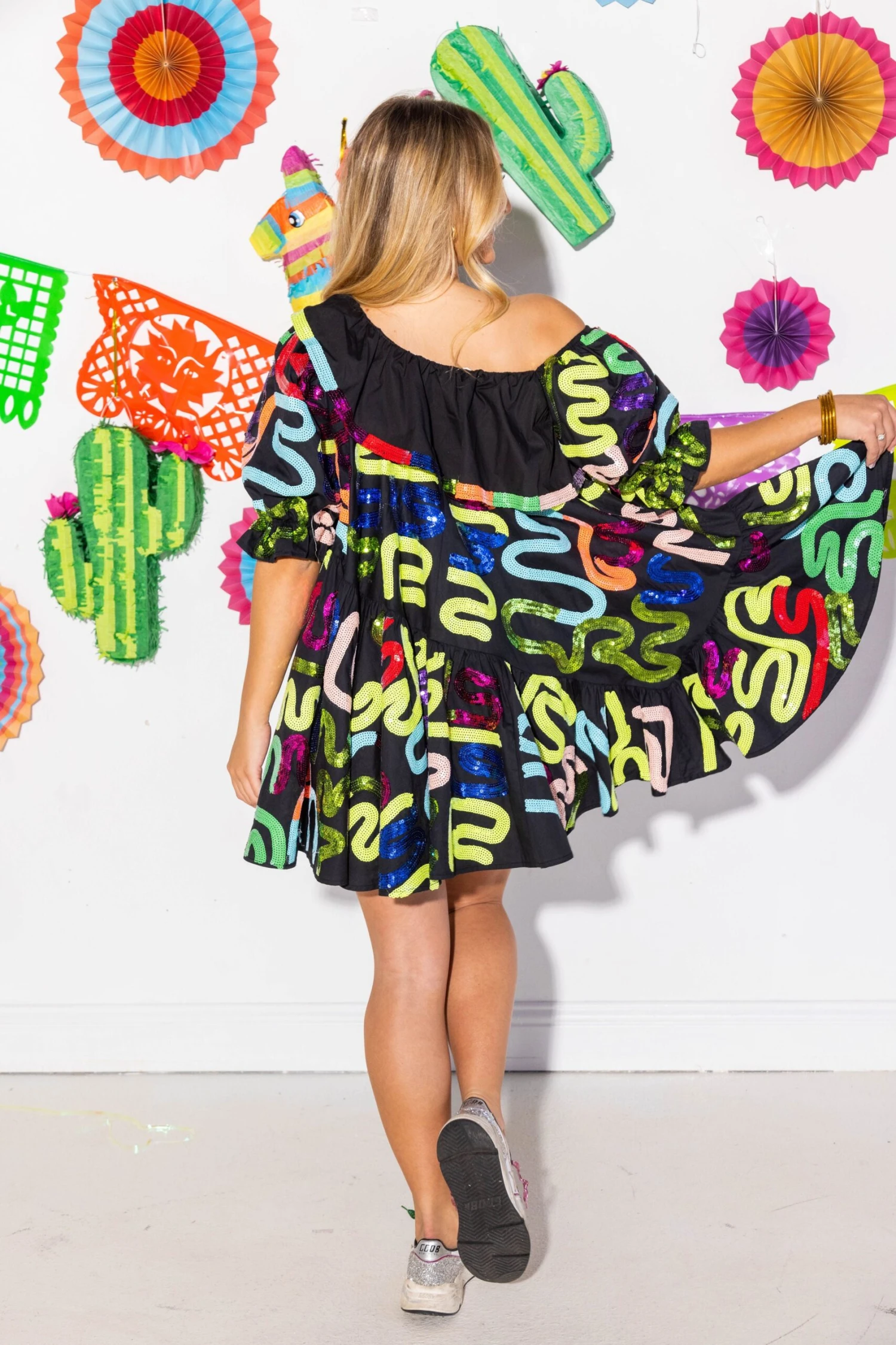 Black Squiggle Dress - Image 3