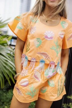 Peach Under The Sea Top