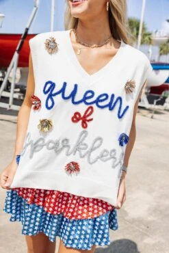 Queen Of Sparkles Queen Of Sparklers Sweater Tank