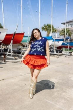 Queen Of Sparkles United We Sparkle Sweater Vest