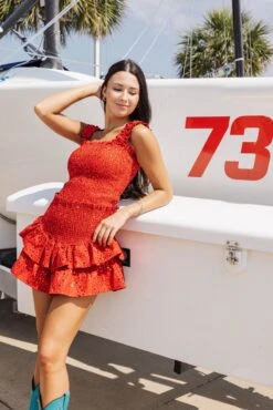 Red Star Smocked Tank