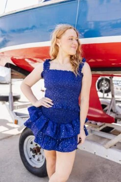 Royal Smocked Star Tank