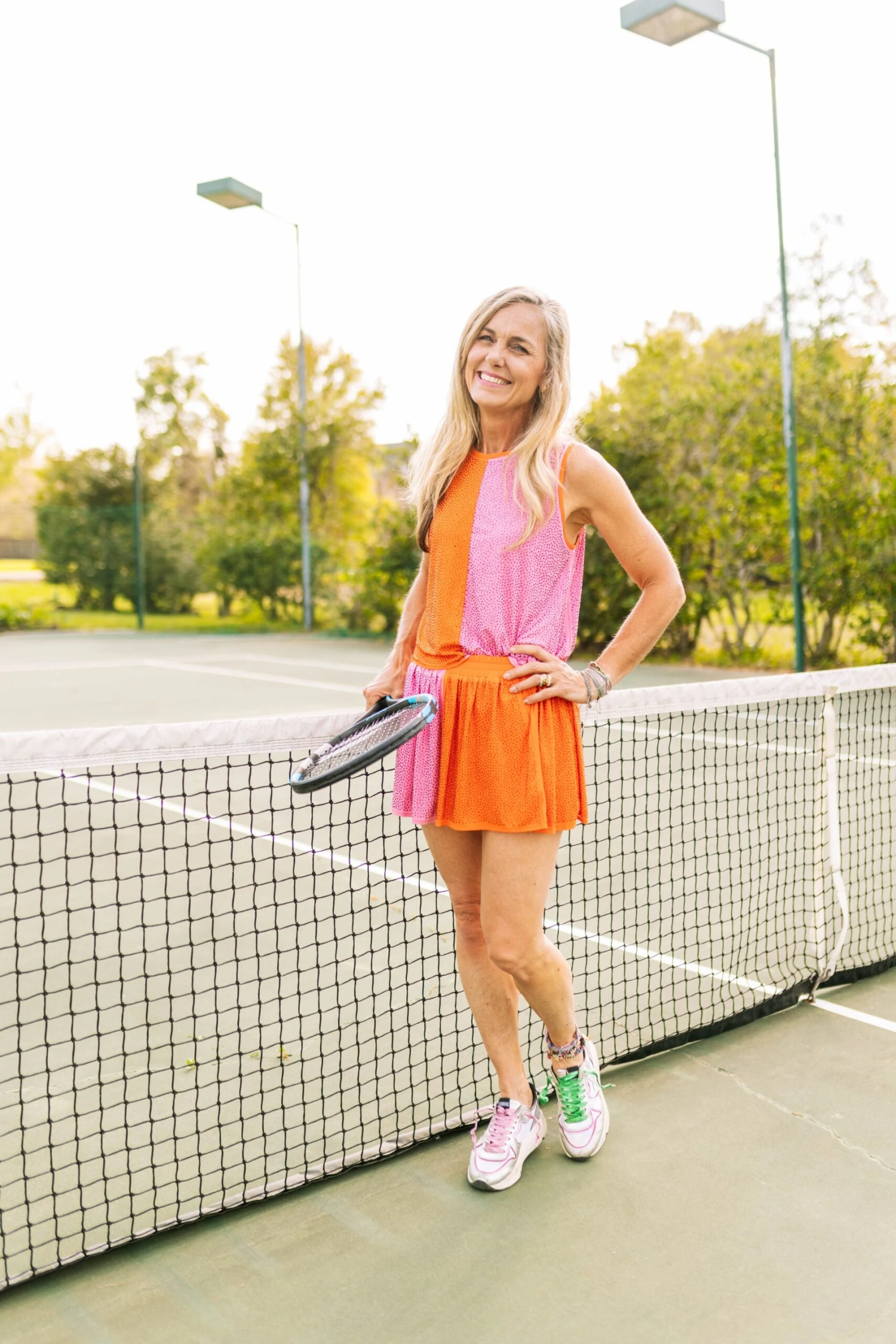 Queen Of Sparkles Orange & Bubblegum Active Rhinestone Short - Image 2