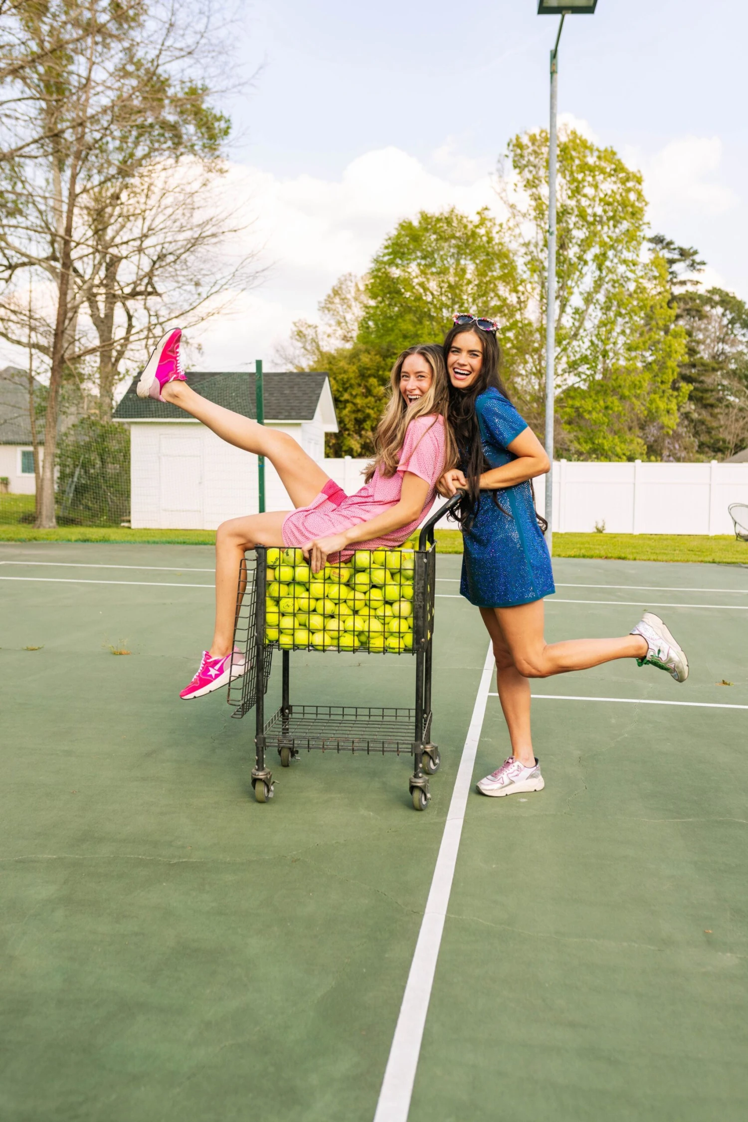 Queen Of Sparkles Dark Teal Active Rhinestone Tee Dress