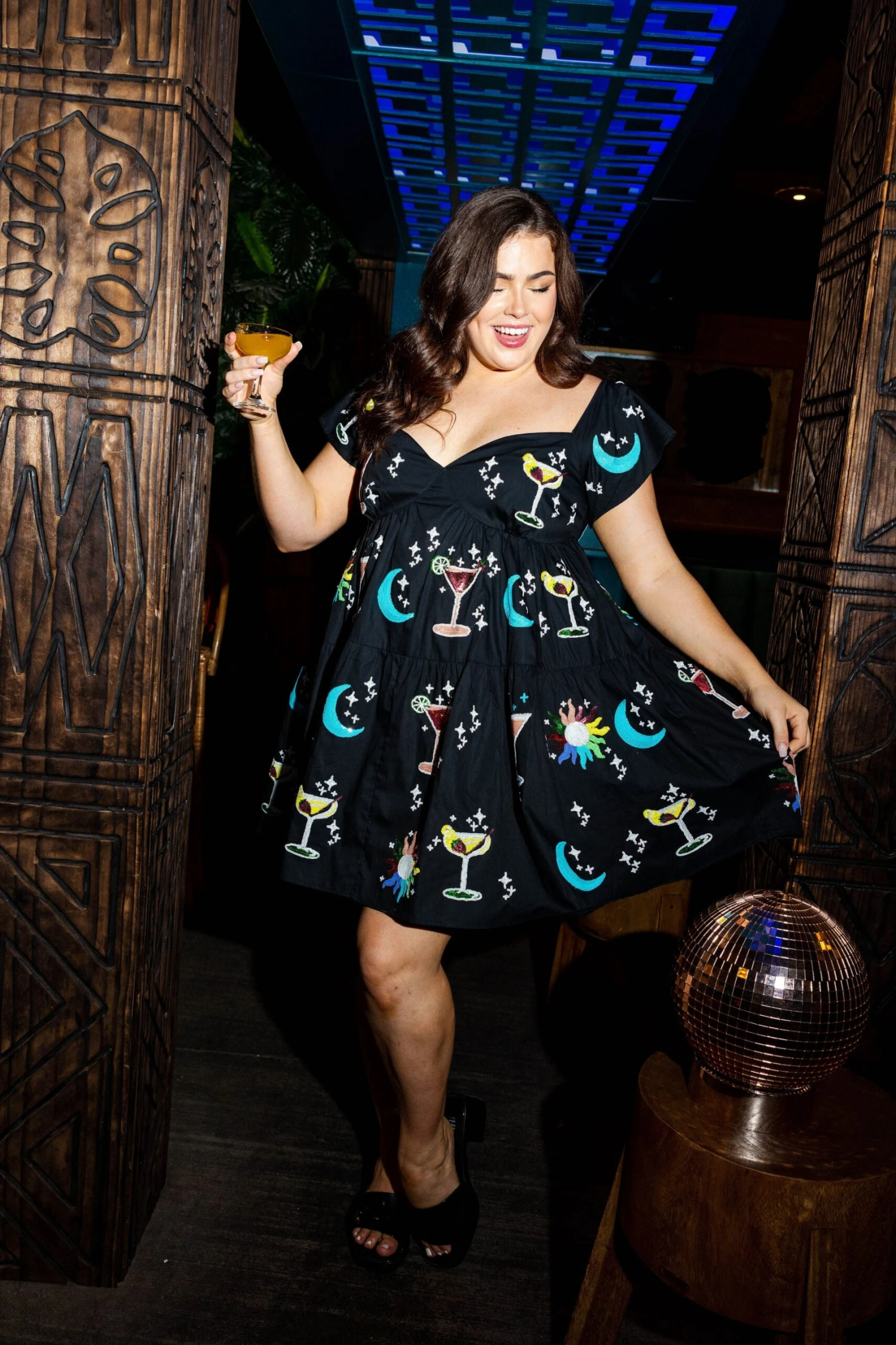 Black Cosmos Dress - Image 4